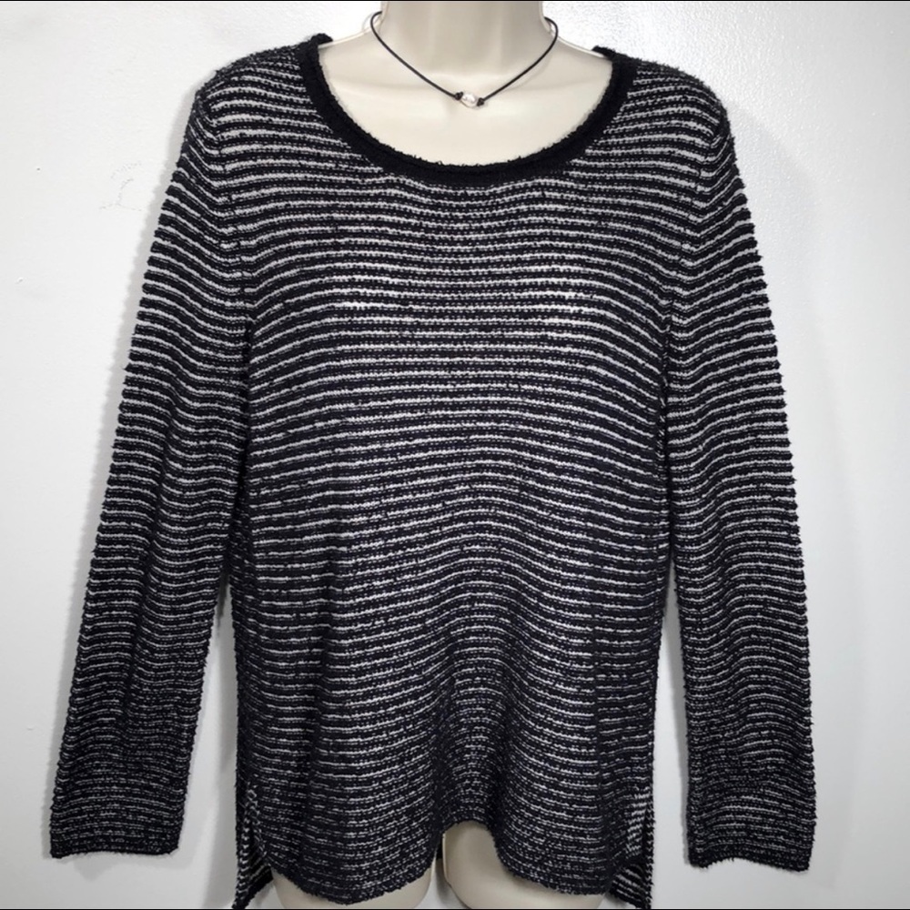 Eileen Fisher Crewneck Striped Sweater